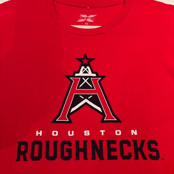 XFL UFL - Houston Roughnecks - Men's T-Shirt - Size XL (Extra Large) - Picture 2 of 2